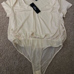 Lulu's Soft Beige Bodysuit